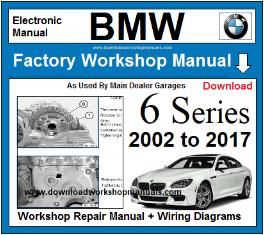 BMW 6 Series Workshop Service Repair Manual